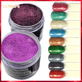 

LaMaxPa nail dipping powder kit 40gram acrylic holographic quickly natural dry high quality long lasting powder nail art salon
