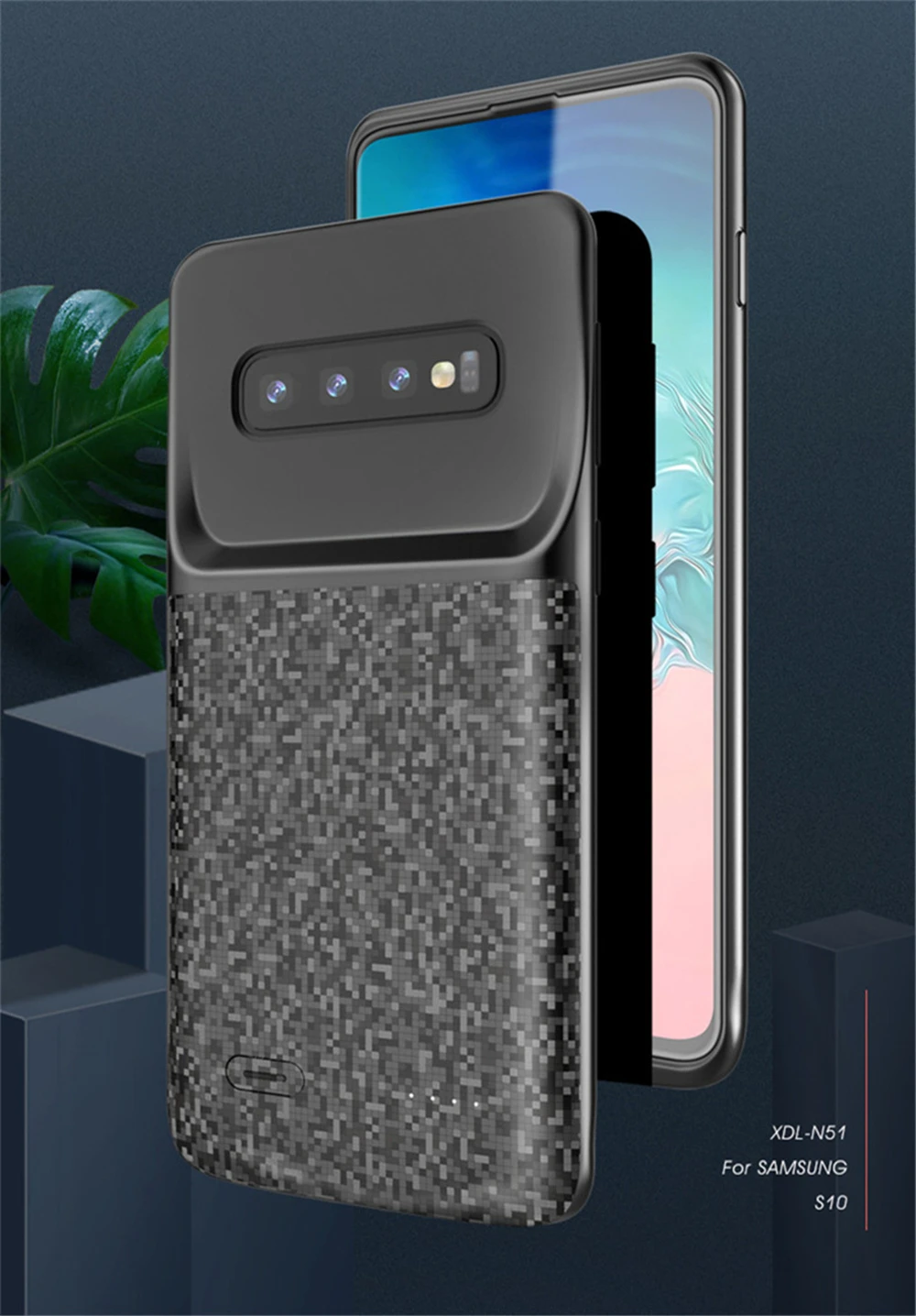 Чехол для подзарядки для samsung Galaxy S10 Расширенный контейнер для аккумуляторных батарей 4700 мАч запасной аккумулятор чехол переносной заряжающий чехол