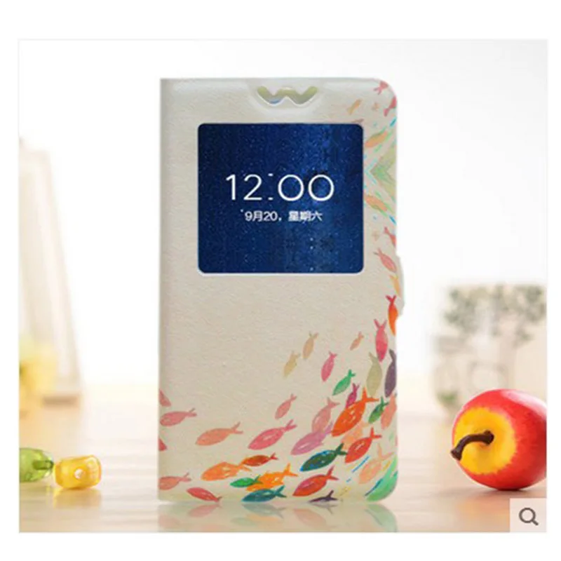 Флип Вид из окна чехол для LG Optimus L9 P765 P760 P768 P769 Живопись Мультфильм защитный