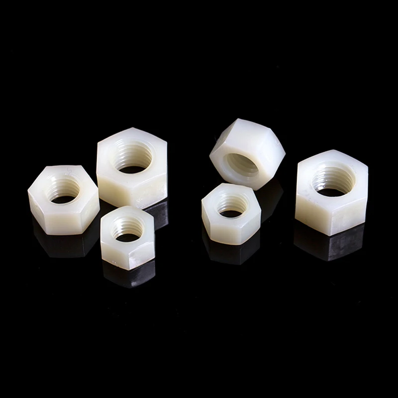 Nylon nut plastic nuts Six angle screw cap Plastic screw Insulating nut
