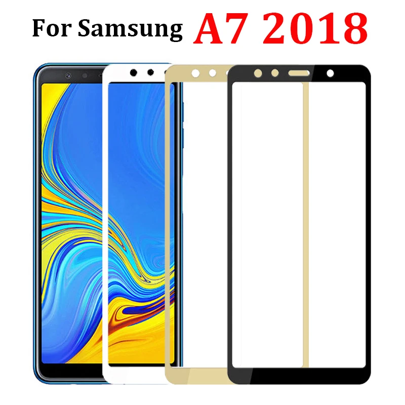 Защитное стекло для samsung galaxy a7 2018 armor sansumg galax 7a протектор sumsung glaxy a 7 закаленное |