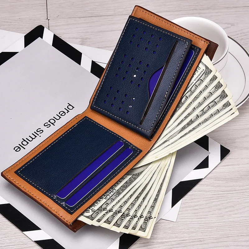 Hot Sale Fashion Men Wallets Casual Short Style 3 Colors Credit Card Holder Purse Multi-functional youth Free Shipping 045