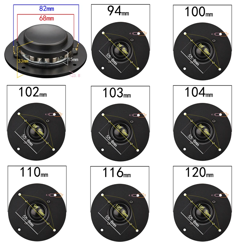 HIFIDIY LIVE Q1N 4.5inch Tweeter Speaker Unit