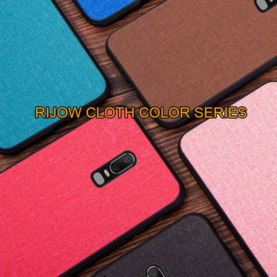 

For One Plus 6 6T Case for OnePlus 6 Phone Cover Back PC Canvas+Soft Edge Full Protective Phone Cover OnePlus 7 Pro 7t Cases