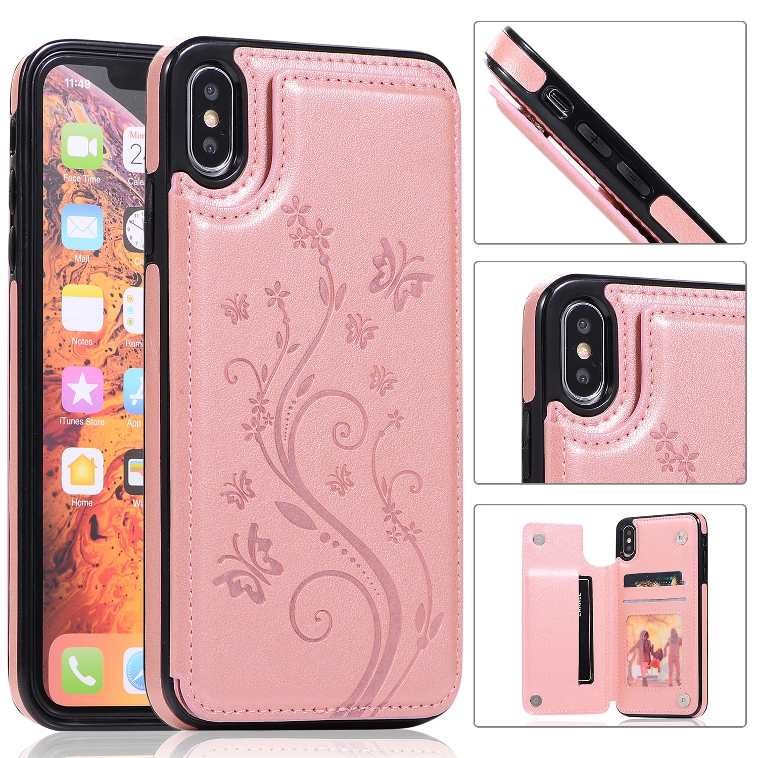 

Phone Wallet SamSung S7 S8 S9 Plus Case For SamSung S10 Cover Luxury PU Leather Clutch Bags Women And Men Hand Bag Cardholder