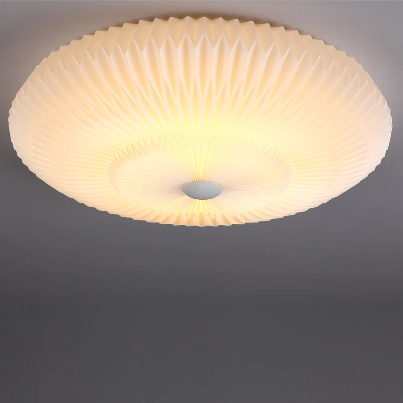 

Simple Round LED shell ceiling lights dimming LED bedroom balcony ceiling living room became round ceiling lights ZA