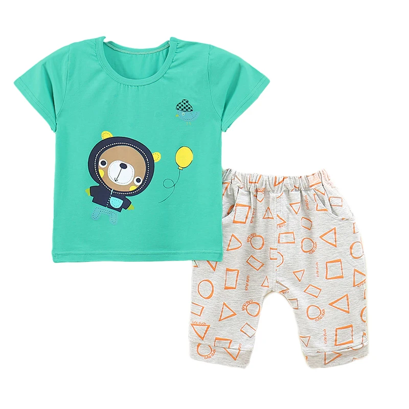 2 Piece set summer shorts for boys short set infant toddler baby boy