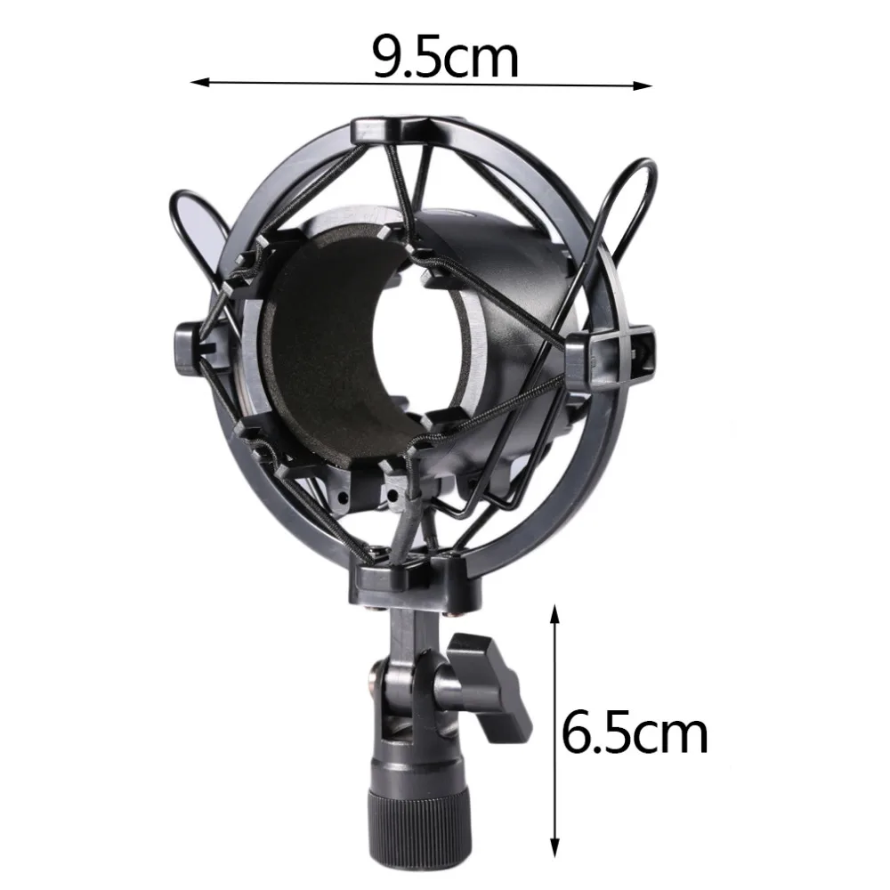 K1 Professional Black Capacitance Mic Shock Mount Clip Holder Stand
