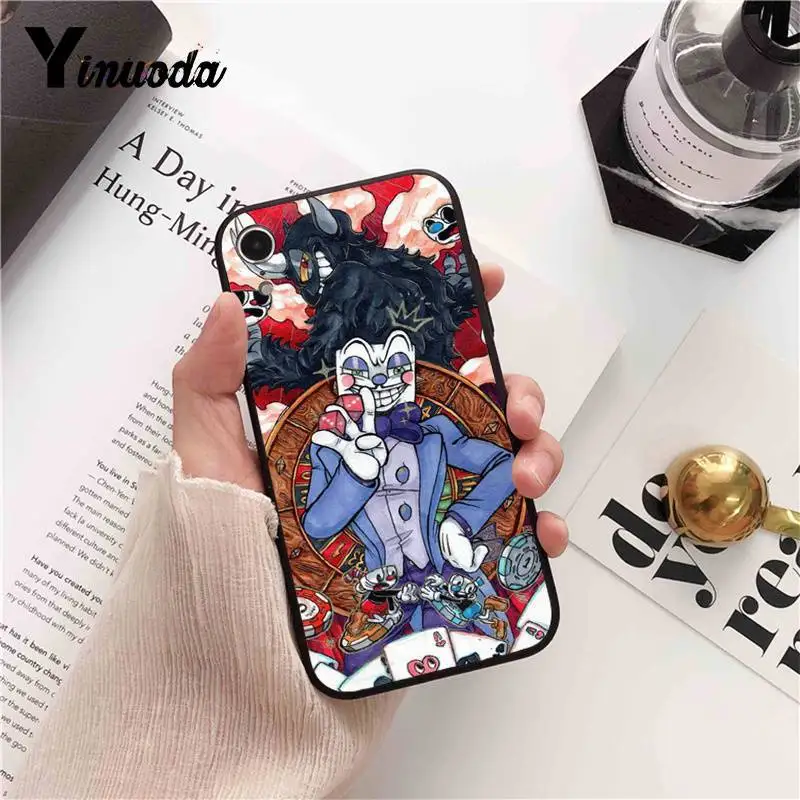 Мягкий Силиконовый ТПУ чехол Yinuoda Cuphead для iPhone 5 5Sx 6 7 7plus 8 8Plus X XS MAX XR 10 11 11pro