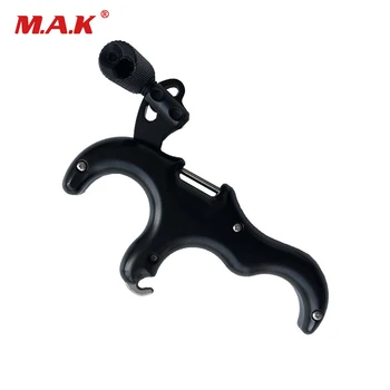 

3 Finger Stainless Steel Compound Bow Release Aid Caliper Release for Compound Bow Archery Hunting Shooting