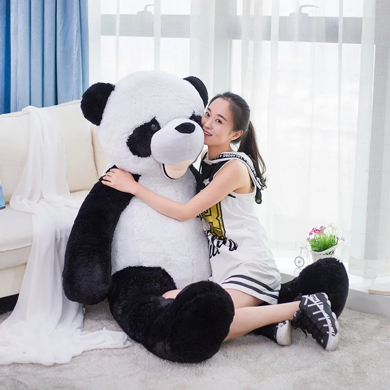 HOT 180cm plush panda skin coat large animial skin birthday gifts Christmas gifts plush toys doll