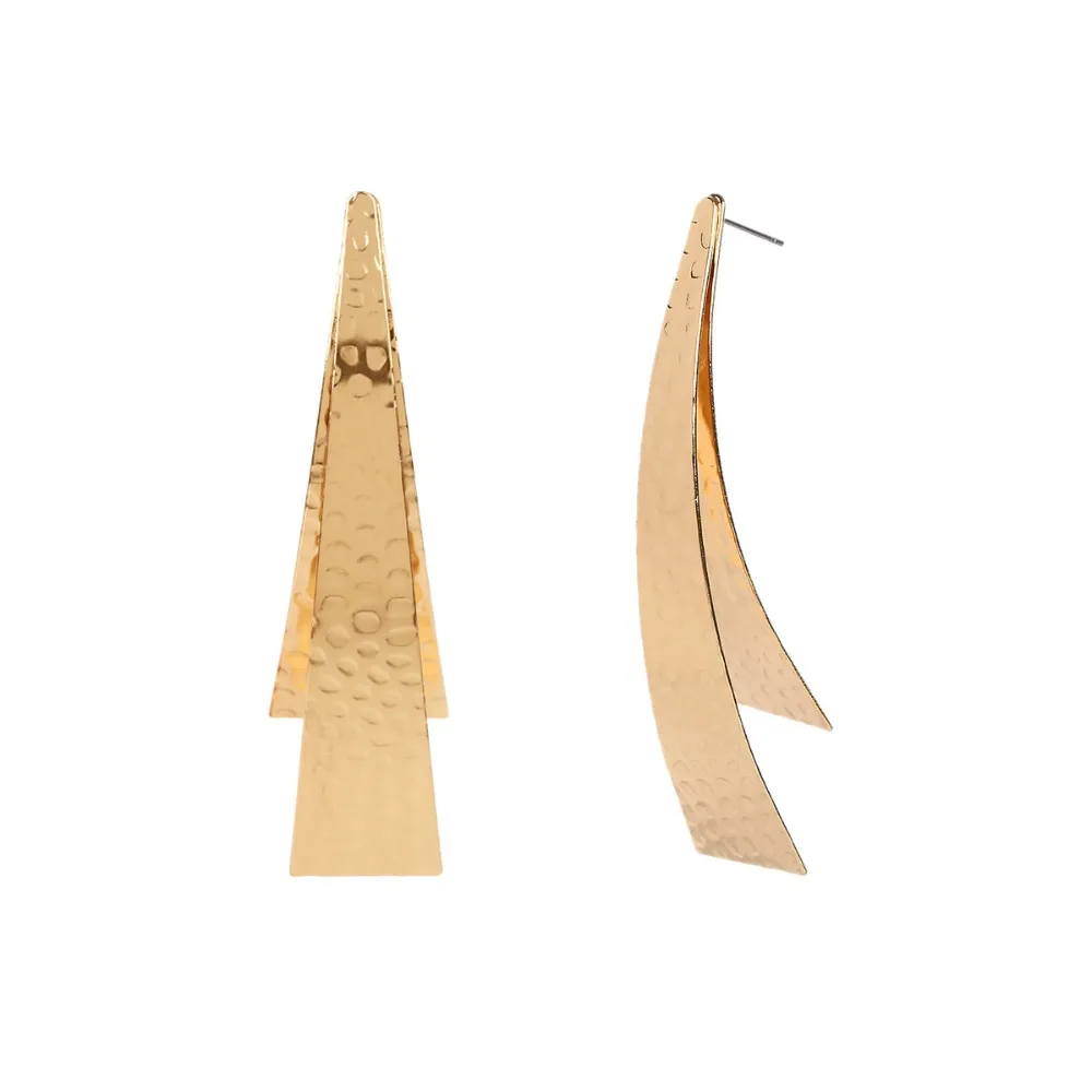 2018-New-Punk-Gold-Silver-Metal-Sequin-Geometric-Stud-Earrings-for-Women-Simple-charm-Twisted-Large (1)