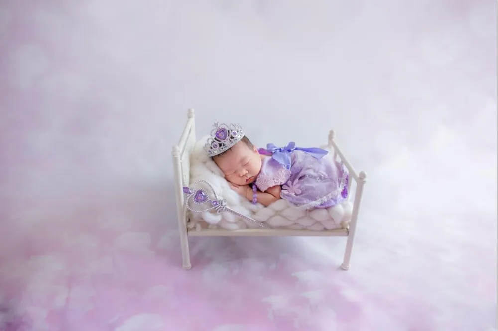 Винтаж кровать новорождённого реквизит для фото стенд фон готово к отправке
