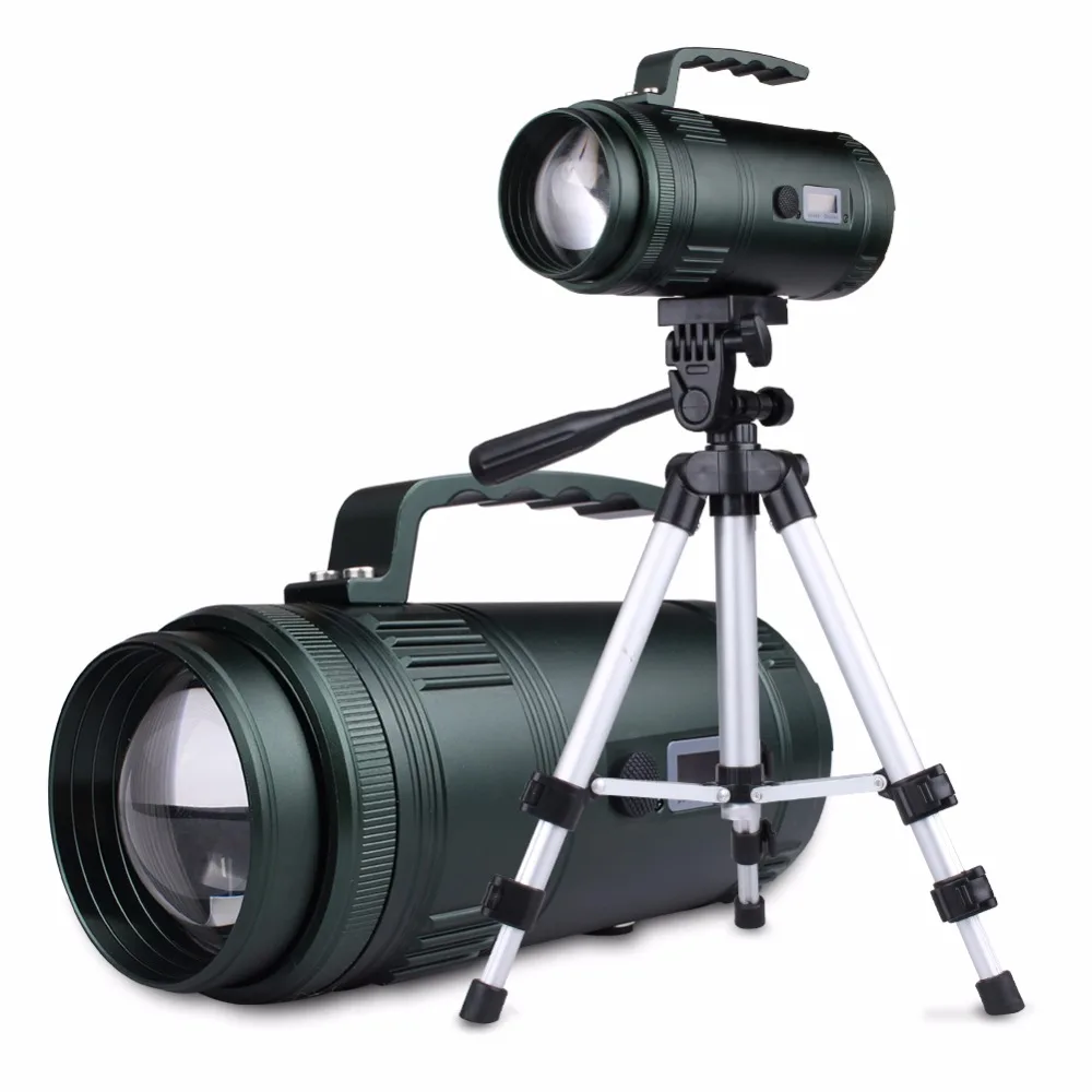 

SKYFIRE Outdoor LED Pro Fishing Light with 4 Color Modes and Build in Rechargeable Battery (Display Screen, Gradienter Tripod)