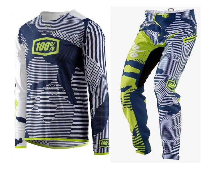 

Mx Jersey Pant Combo RACE R-CORE Dirt Bike Off-Road Racing Riding Blue Gear Set