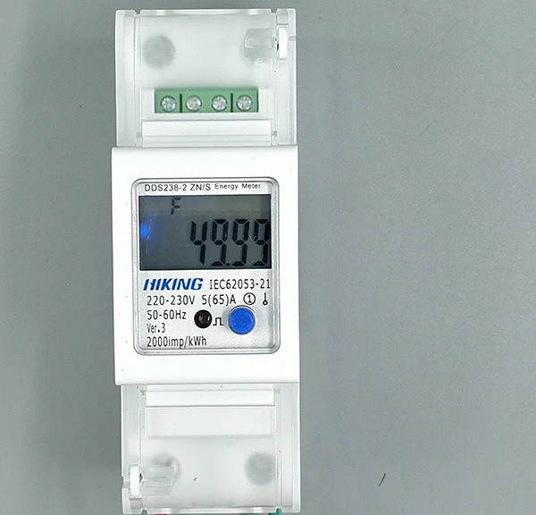 Однофазный двухпроводной ЖК дисплей с подсветкой Wattmeter Потребляемая мощность