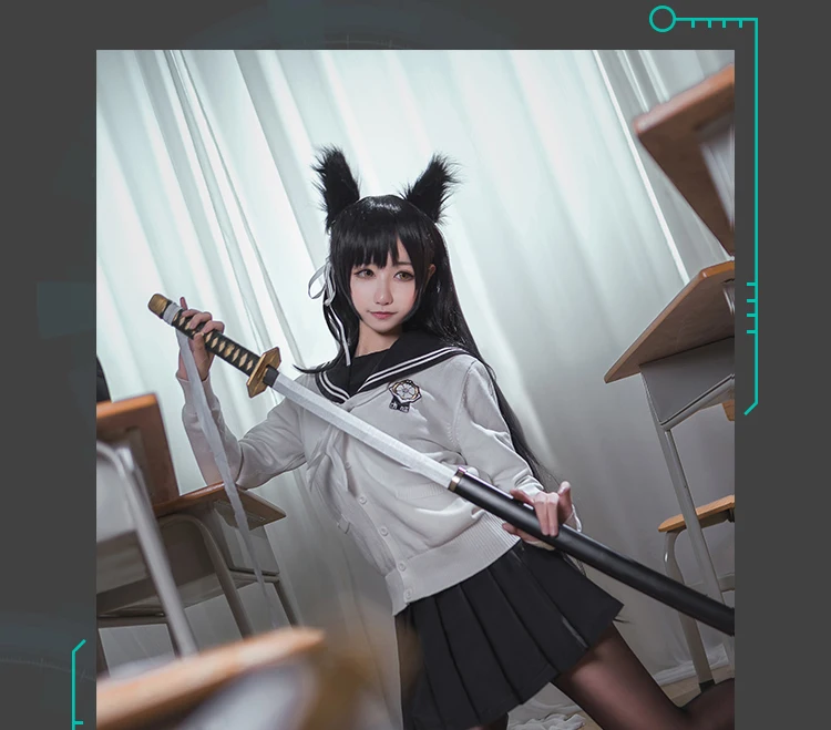 Takao/Atago Azur LAN Косплей atago takao школьная форма для японской средней школы Косплей Костюм Топ юбка свитер