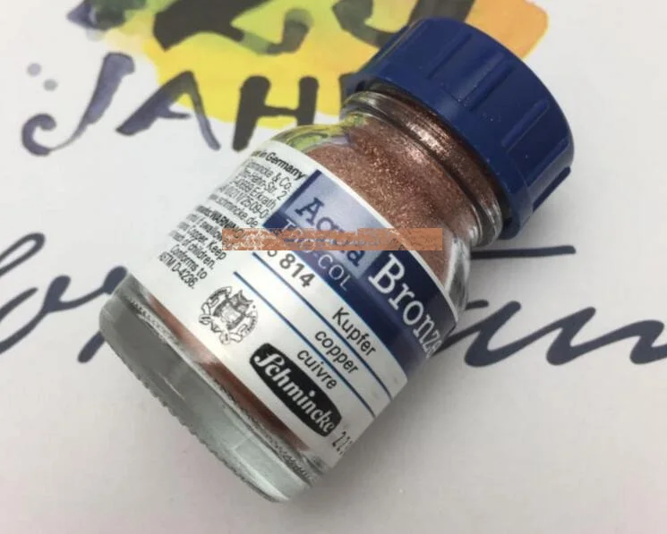 Schmincke Aqua Bronze TRO-COL Gold Silver Paint Medium 20ml