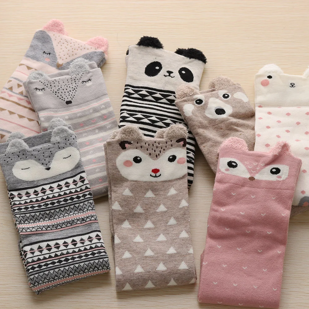 1Pair 2018 New Cute Animal Ears Pattern Short Socks Women Lovely 3D Cartoon Animal Zoo Socks Girls Soft Cotton Warm Socks