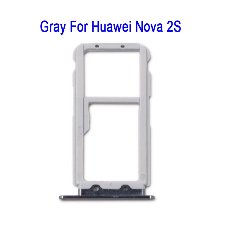 Nano SIM/Micro SIM лоток держателя карты для huawei Nova 2 SD sim-карты адаптеры Запчасти для huawei Nova 2 s+ взять sim-карты Инструмент для извлечения - Цвет: Nova 2S Gray