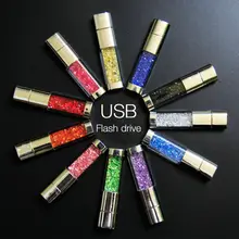 Best gift Pen drive Element Diamond 4GB 8GB 16GB 32GB 64GB Usb Flash Drive Crystal Flash disk Memory Card USB 2.0 Pendrive