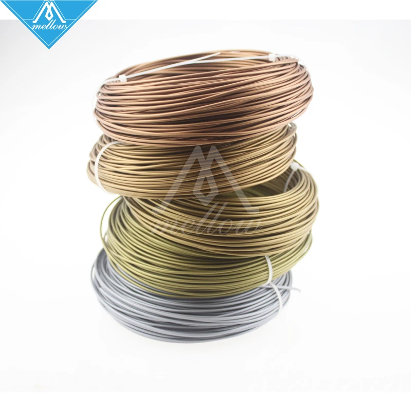 Tanie Gorąco! 100g drukarka 3D włókno metaliczne, 30% włókien o zawartości metalu czysta miedź mosiądz brąz miedź aluminium, 1.75