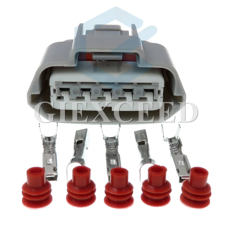 

2 Sets 5 Pin Female Automotive Air Flow Sensor Plug MAF Socket For Nissan