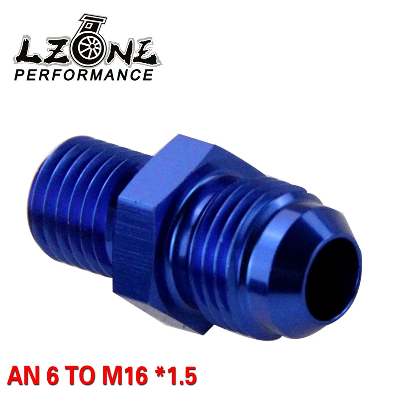 LZONE BLUE Male 6AN 6 An Flare to M16x1.5 (мм) метрический прямой фитинг от до M16 * 1 5 порта. Адаптер JR