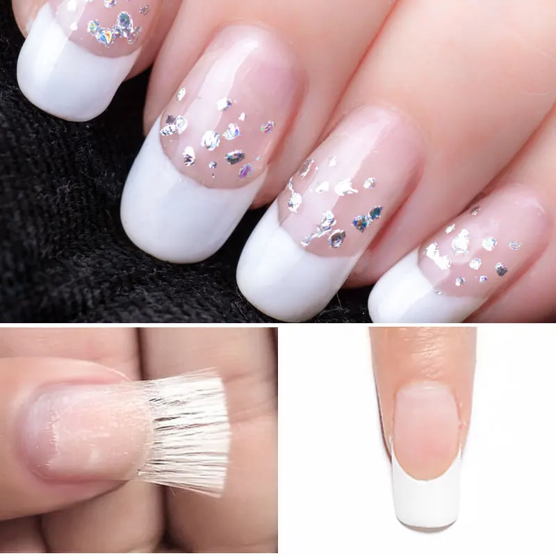 Fibernails стекловолокно для наращивания ногтей Акриловые наконечники для ногтей набор 3 шт. в упаковке стекловолокно для наращивания ногтей гелевая форма для ногтей 30 шт