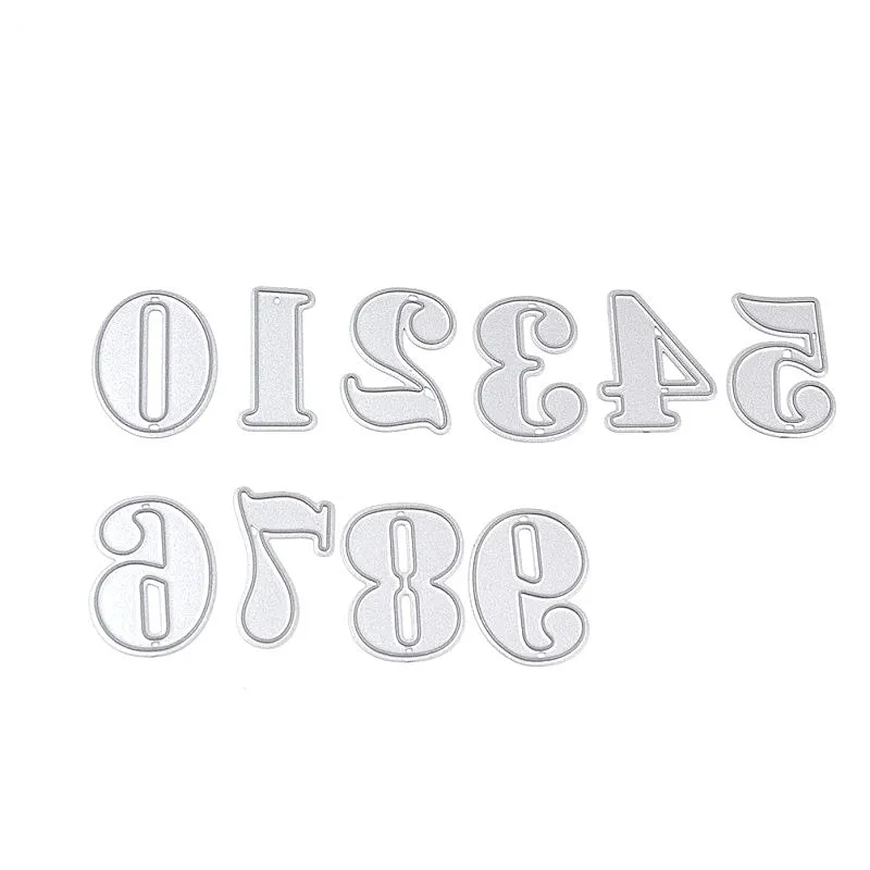 Number metal die cuts metal die cutting dies scrapbooking embossing