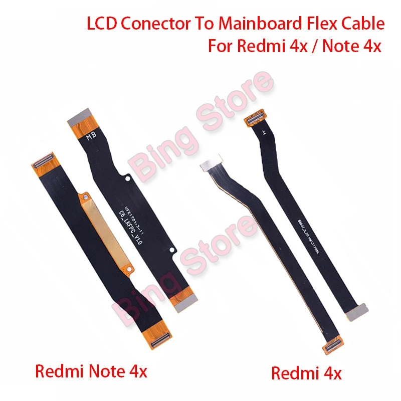 LCD Conector to Mainboard Flex Cable For Xiaomi Redmi 4X Redmi Note 4X