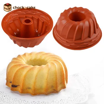 

Delidge 1 pc Whirlwind Chiffon Cake Mold silicone Large Size Bread Pan Chocolate Pudding Mold DIY Mousses Ice Cream Baking Tool