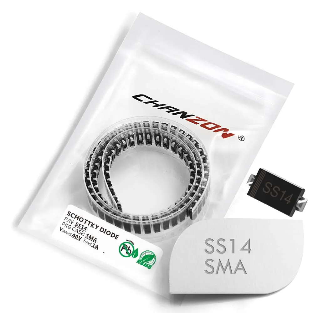 (100 шт.) SS14 SMD Schottky выпрямительные диоды 1 A 40 в SMA (DO 214AC) А в|Диоды| |