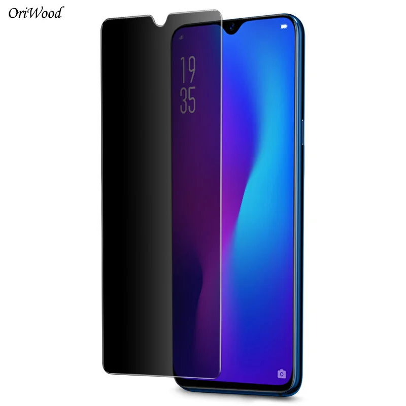 

OriWood Anti Spy Privacy Tempered Glass For OPPO F9 F9 Pro Black Screen Protector Protective Film For OPPO R17 R17 Pro Glass