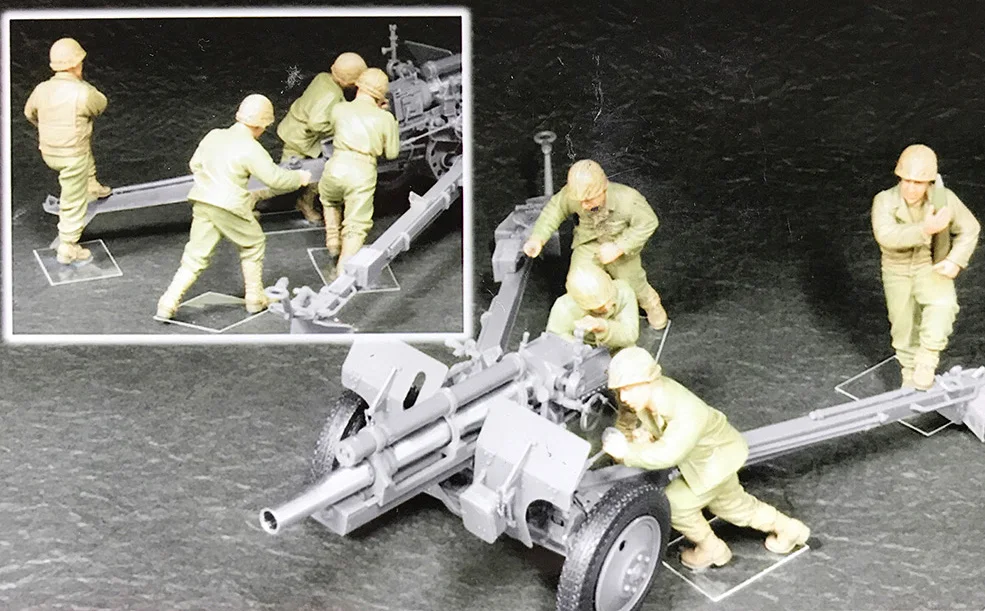 

1/35 Scale Unpainted Resin Figure WWII US Artilleryman ()