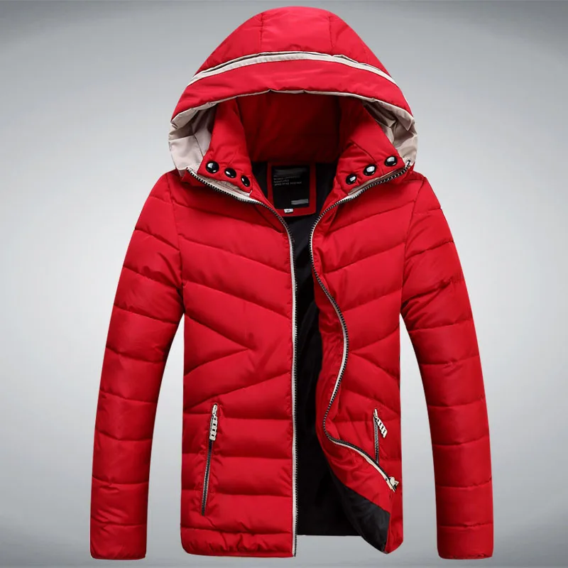 New Winter Jackets Men Hooded Jacket Brand Best Quality Blue Black New Winter Jackets Men Hooded Jacket Brand Best Quality Blue Black Red Mens Coat Down Droship In Parkas From S Clothing