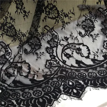 

110*140cm black white water soluble lace dress clothes shirt fabric 2 colors available