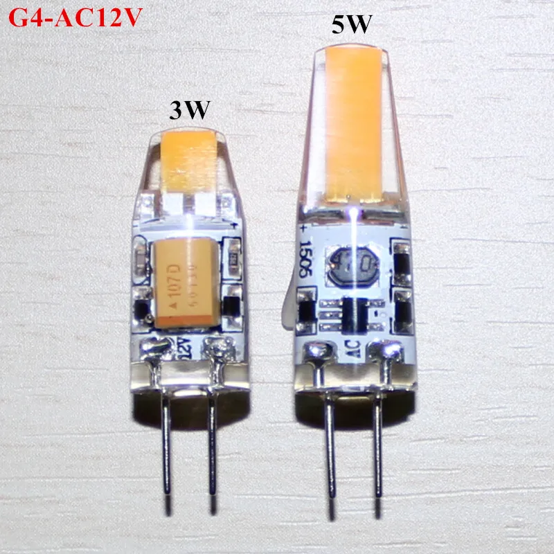 

Mini G4 LED Lamp COB LED Bulb 3W DC/AC 12V LED G4 COB Light Dimmable 360 Beam Angle Chandelier Lights Replace Halogen G4 Lamps