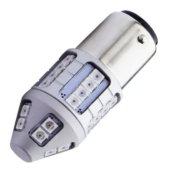

1157 BAY15D P21/5W 1800LM Super Bright 3030 LED Car Turn Signal Brake Bulb Tail Lamp Auto Daytime Running Light White Red Yellow