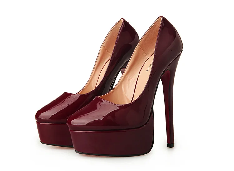 Туфли-лодочки г. Новая женская обувь летние или осенние женские туфли-лодочки на высоком каблуке 16 см в деловом или подиумном стиле большой размер 40-48