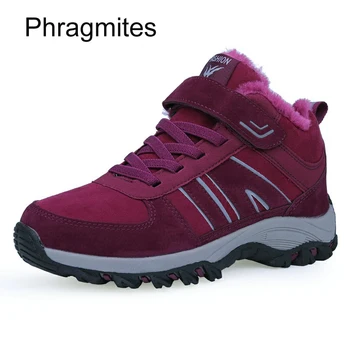 

Phragmites Winter Comfortable Outdoor Shoes Big Size Soft Outsole Sneakers Walking Shoes Fur Winter Snow Boots
