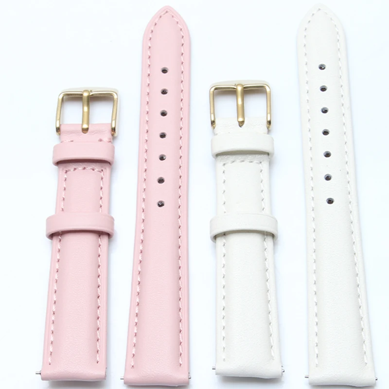 

Leather men's women's watch band black gray pink watch band general watch accessories for DW ck 12 14 16 18 20mm Exempt postage