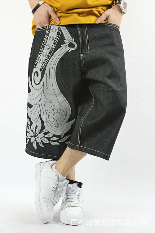 mens hip hop jean shorts