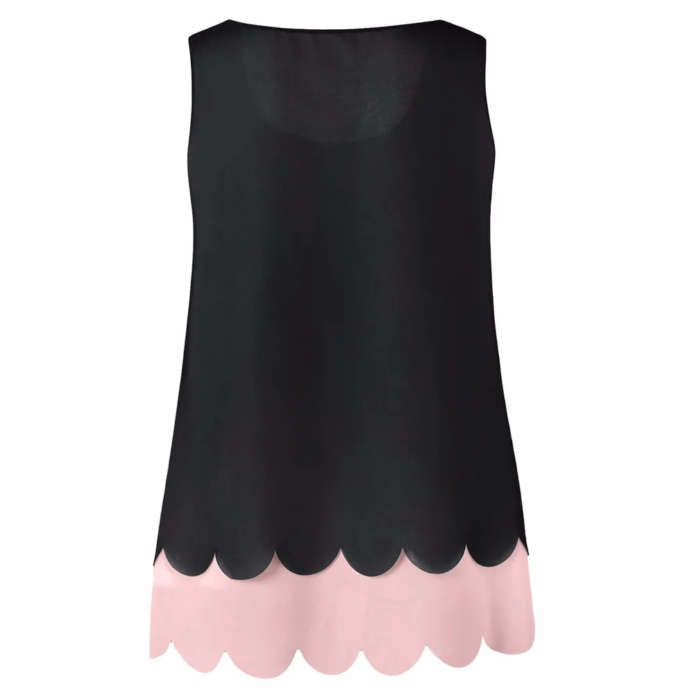 Модная женская цветочная ажурная блузка с круглым вырезом, шифоновая безрукавка, жилет с круглым вырезом, Цветочная кружевная шифоновая жилетка