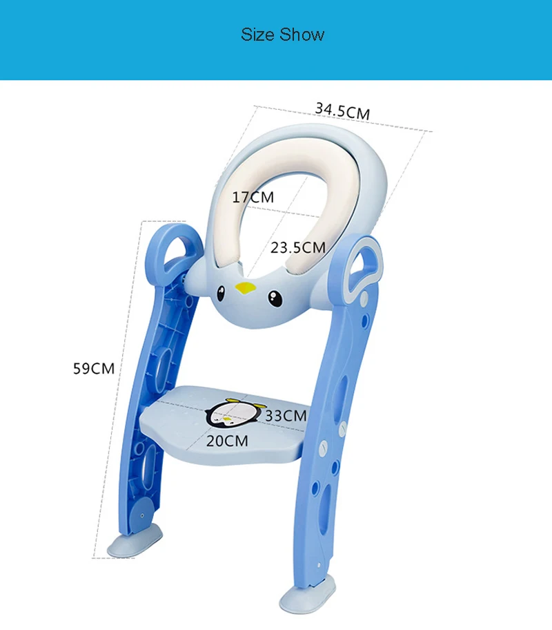 Сиденье ребенка Дети туалетов с регулируемая лестница ребенок горшок стул складной Туалет тренер сиденья шаг Дети Незначительное место