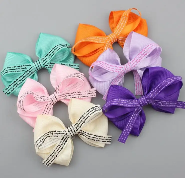 Grosgrain Ribbon Bows With/ without clip Boutique Kids Girls Bow tie