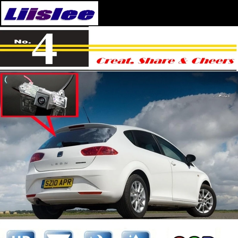 

Liislee Car Camera For SEAT Leon MK2 2009~2012 High Quality Rear View Back Up Camera For PAL / NTSC to Use | CCD With RCA