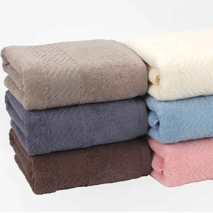 

LYN&GY Luxury Large Men Combed Cotton Bath Towels for Adults Embroidery Camping Shower Towels Bathroom toalha de banho 70x140cm