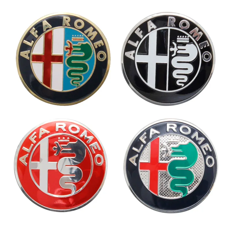 CLASSIC Alfa Romeo steering wheel emblem badge logo insignia 40mm GOLD