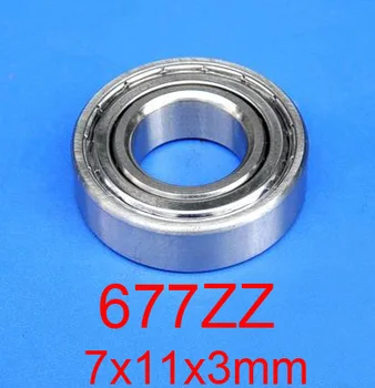 

100pcs 677 677ZZ MR117ZZ 7x11x3mm High precision mini thin deep groove ball bearing